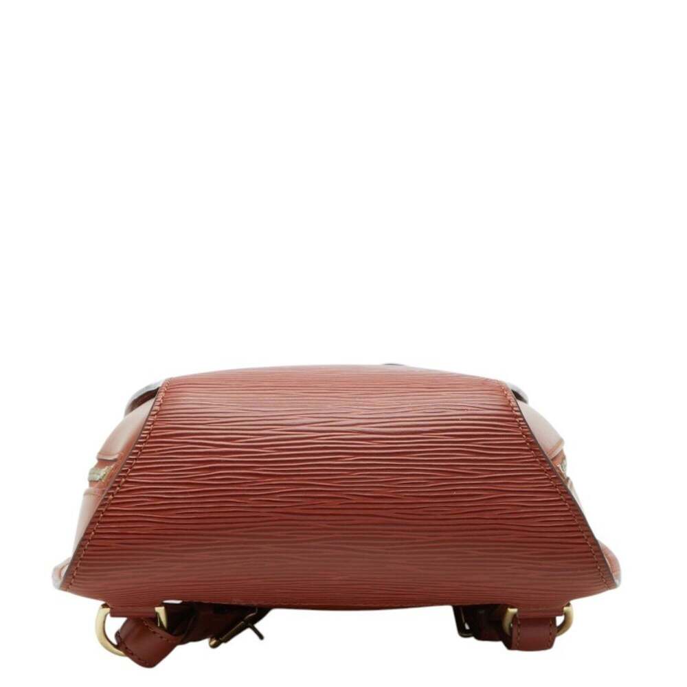 LOUIS VUITTON Authentic Brown Leather Backpack - Picture 3 of 8